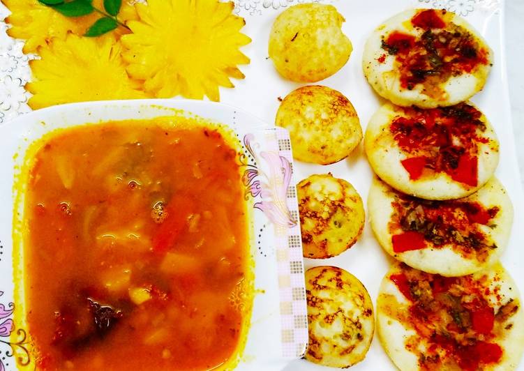 Slow Cooker Recipes for Appam Uttapam with Pineapple Rasam Platter