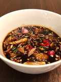 Indonesian spicy sweet soy dipping sauce (sambal kecap)