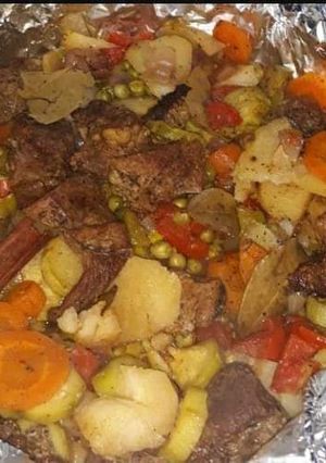 صورة لوصفة طريقه عمل ورقه اللحمة