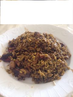 Una foto de Arroz con rape y puntillitas