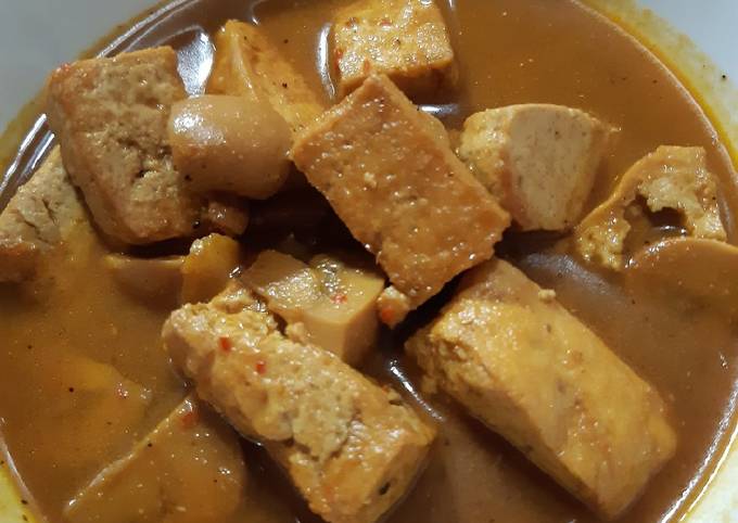 Semur Tahu dan Jamur Kancing