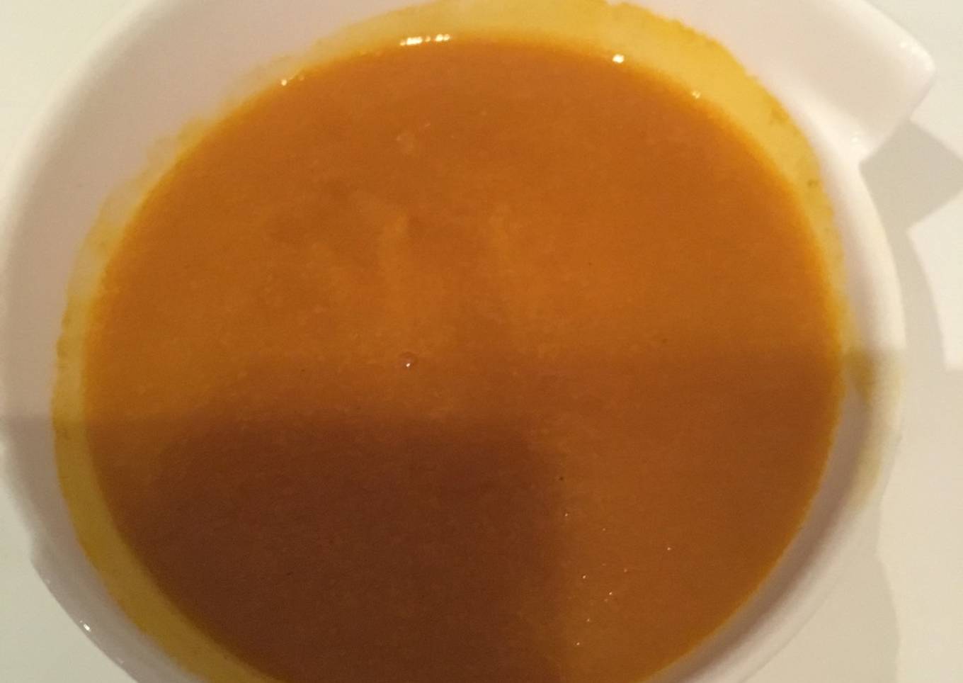 Crema de calabaza horneada