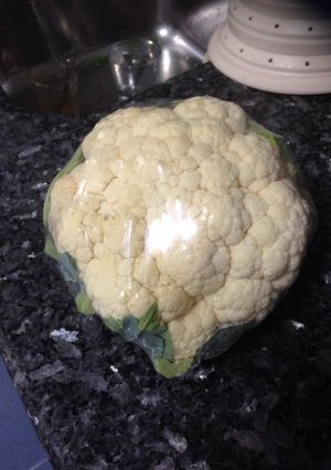 Una foto de Coliflor en vaporera en el microondas