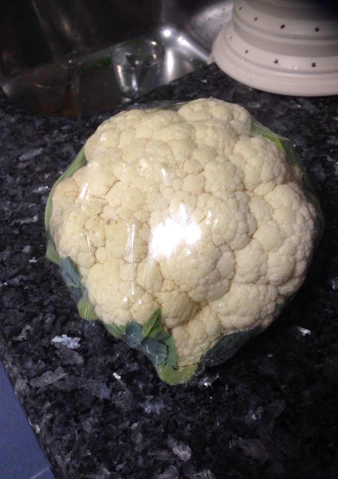 Una foto de Coliflor en vaporera en el microondas