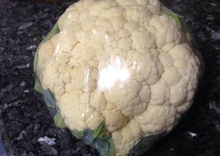 Coliflor en vaporera en el microondas