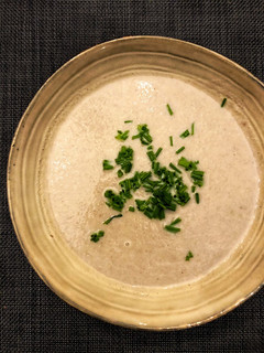Una foto de Crema de portobellos con queso de cabra en Moulinex ClickChef