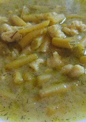 Kapros zöldbableves recept fotója