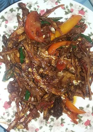 Foto resep 04. Teri goreng pedas