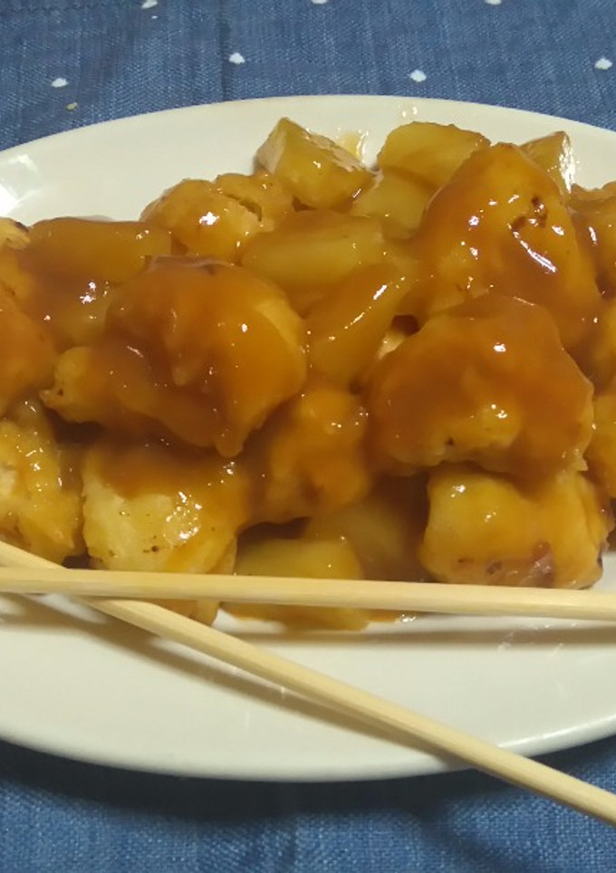 Una foto de Pechuga de Pollo a la Naranja con Piña