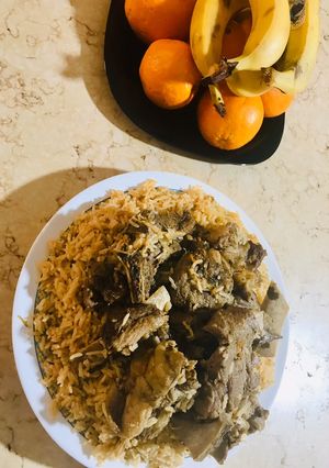 صورة لوصفة أرز بلحم الحوار أو مارو صحراوي