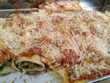 Canelones de espinaca o acelga