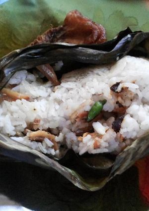 Foto resep Nasi bakar pedas