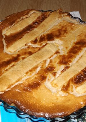 Una foto de Tarta rústica de ricota y mascarpone