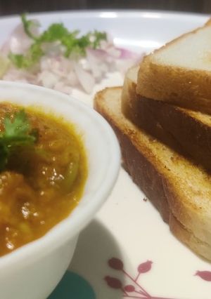 A picture of Pav bhaji.