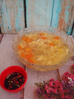 Foto resep Sup jagung telur