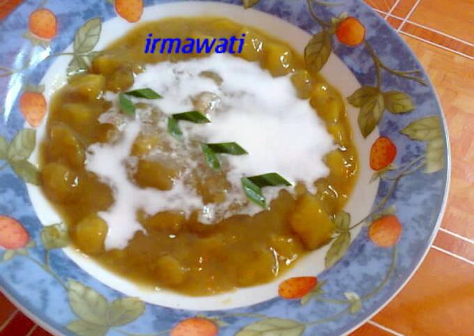 Bubur Telo/Ubi Kuning #olahan_kelapa