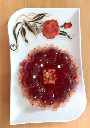 عکسی از دستور ژله اناری من