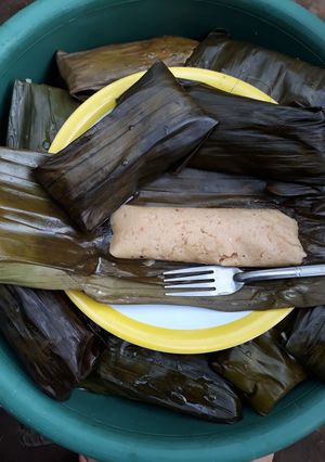 Una foto de Tamales de pollo...🇸🇻
