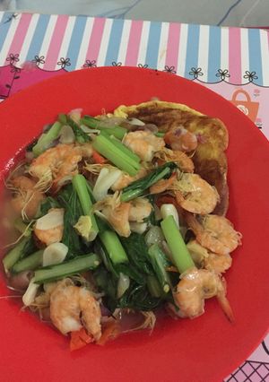 Foto resep Tumis sawi udang