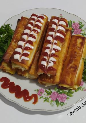 عکسی از دستور سنبوسه با خمیر یوفکا 🌮