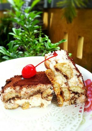 Foto resep Tiramisu Egg Drops 15menitan Aja.No Telur,no Ribet2an #Dijamin