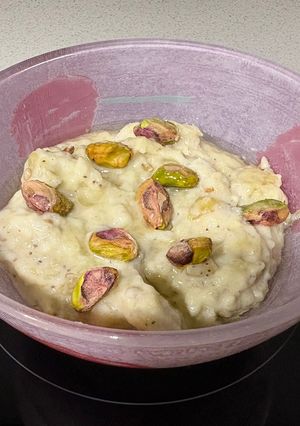 Una foto de Dip de berenjena y pistachos