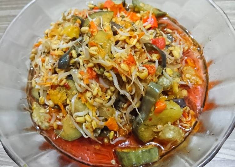 Resep Tauge terong kuah lumpur pedas, Lezat Sekali