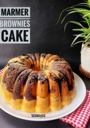 Foto resep Marmer Brownies Cake
