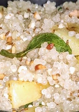 A picture of Sabudana Khichdi.