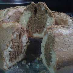 A picture of Rosca bizcochuelo marmolado de café☕👌😉.