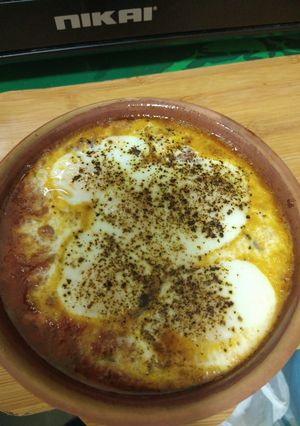 A picture of Corned Beef and Egg Casserole.