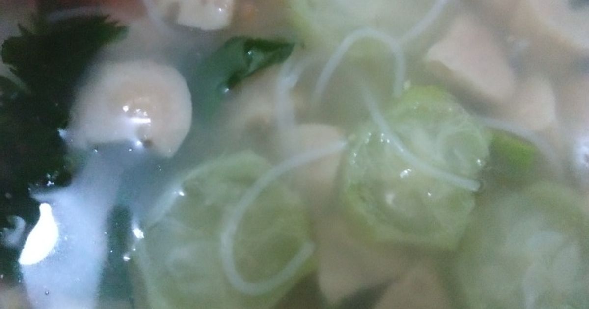 Menu buka puasa h1 sayur oyong bihun bakso