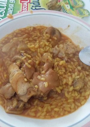 Una foto de Arroz en fesols y naps