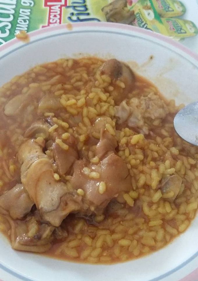 Una foto de Arroz en fesols y naps