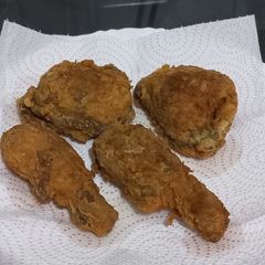 A picture of Coated chicken.