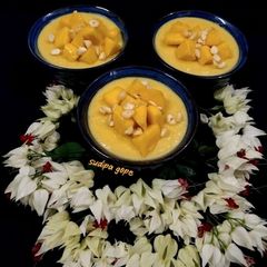 A picture of Mango 🥭 Phirni.