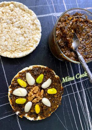 عکسی از دستور پروتئین بار با مویز