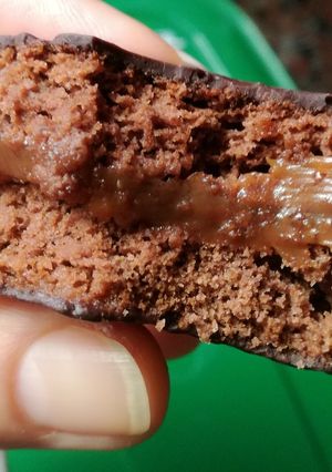 Una foto de Alfajores de chocolate