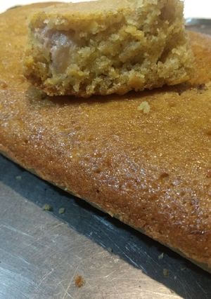 Una foto de Budín de banana y naranja con harina integral