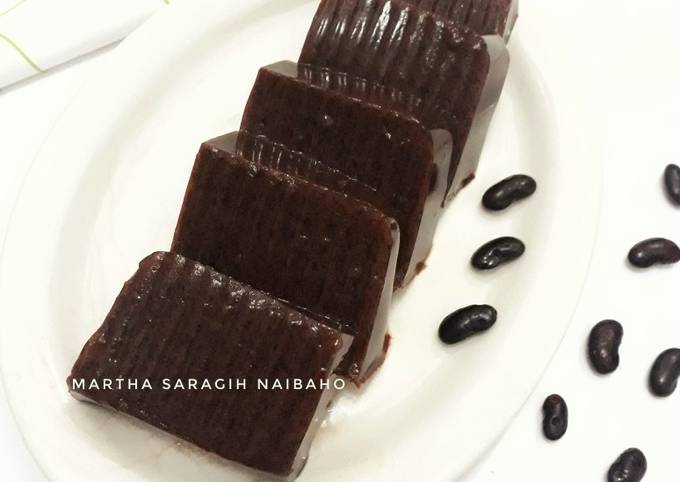 Resep Puding cokelat (Air rebusan kacang merah) yang Bisa Manjain Lidah