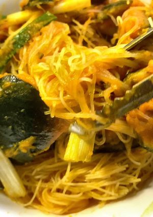 鵝油拌南瓜米粉 的食譜成品照片