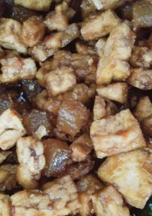 Foto resep Oseng Kulit Sapi (Cecek) + Tahu + Tempe
