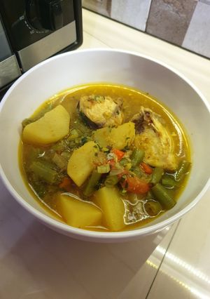 Foto resep Sup kentang ikan pedas