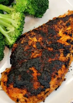 A picture of The best blackened chicken.