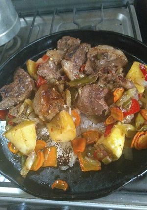 Una foto de Arañita con verduras a la bolsa