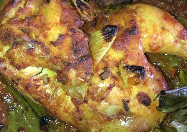 Resep Ayam panggang betutu (oven) Anti Gagal