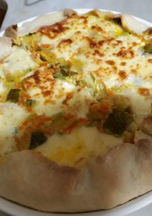 Una foto de Tarta de zapallitos o zucchini