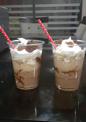 Una foto de Frapuchino casero