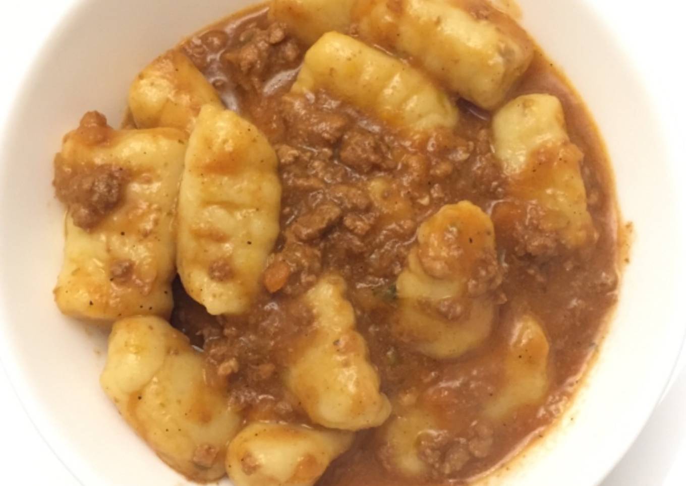 Gnocchi maison à la bolognaise