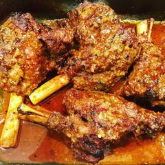 Masala Lamb Shanks A picture of Masala Lamb Shanks.